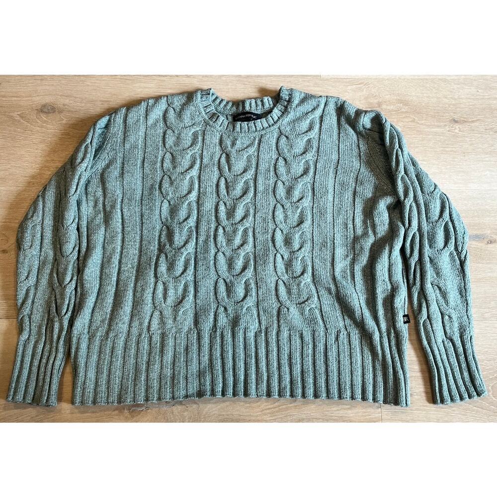 Banana Republic Women's Cable Knit Sweater - Sage Green